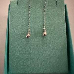 Tiffany & Co tear drops earrings .